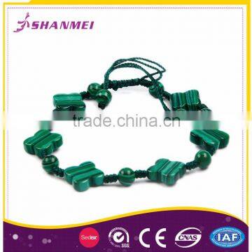 Charms For Jewelry Semi Precious Malachite Shamballa Bracelet