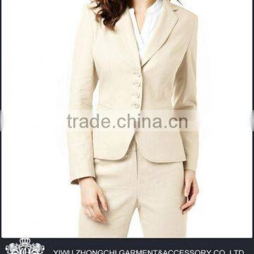 khaki color classic women suits