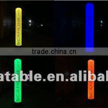 color changing LED inflatable pillar