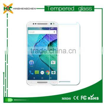 New products 2016 innovative product tempered glass screen protective film for Motorola Moto X style