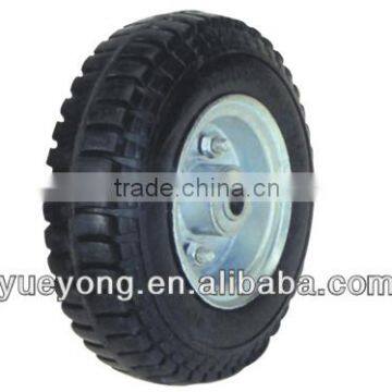 200mm pneumatic rubber wheel for trolley/steel rim wheel/ air rubber tire