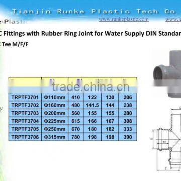 UPVC Pipe Fittings RRJ PN10