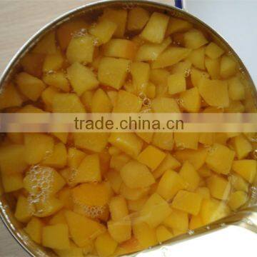 wholesale food cheap price canned peach dices in light syrup