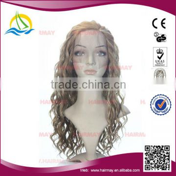 Top Quality High Temperature Fiber full lace wig part anywhere