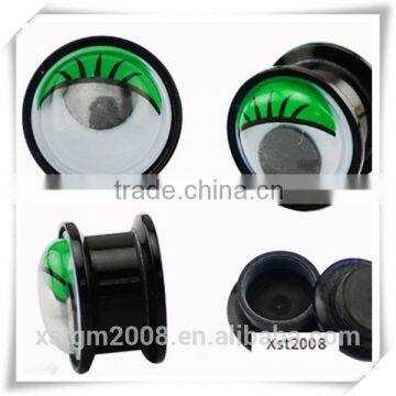 eye style acrylic ear tunnels piercing for sale acrylic insect ear plug