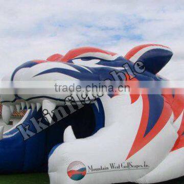 Custom Inflatable Tiger Sports Tunnel Tent KKT-L127