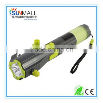 Waterproof Dynamo torch with Hammer