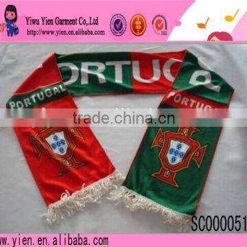 Popular Good Quality Scarfs Fans Like Best Portugal Team Scarfs