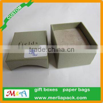 Single Ring Paper Cardboard Box Wedding Jewellery Box Arched Lid Boxes