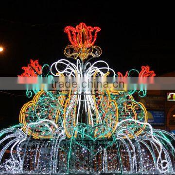 3D fancy underwater artificial fountain outdoor christmas lights