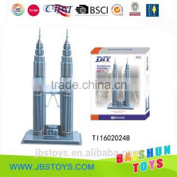 Petronas Twin Towers world building model paper puzzle