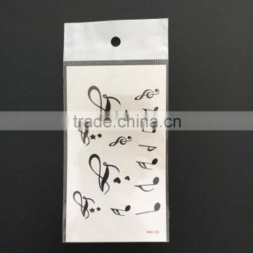 WM159--Musical Note Tattoo Sticker