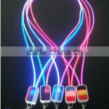 Company Birthday Good Gift Led Emitting Lanyard Night Light For ID Card Key Lanyard Neck Strap