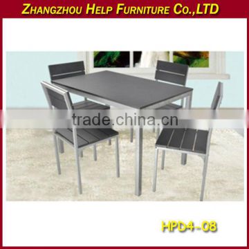 New popular MDF modern dining table chairs set