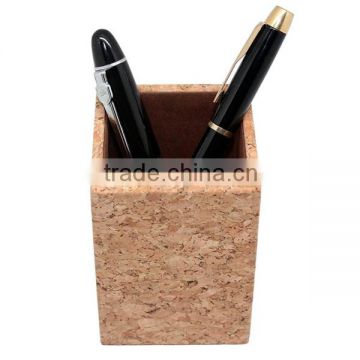 Boshiho New Vegan Brown Cork Pencil Case Pen Holder