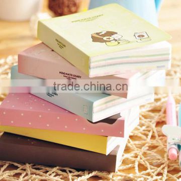 Custom Korean Style Mini Notebook Thick Journey Diary Book