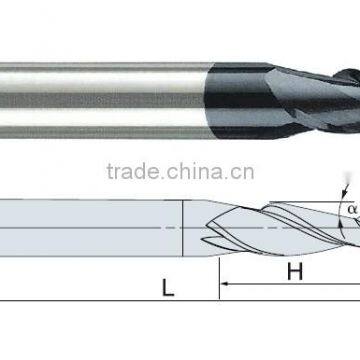 580 Low Price Gold Kinfe Taper Flute 2 Flutes Square End Mills