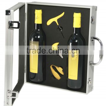 Customs design aluminum wine case(XY-743)