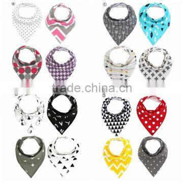 4Pcs Infant Kids baby bib Triangle Bandana Bibs Feeding Saliva Towel Dribble Cotton Set