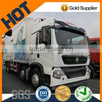 High quality Advanced technology Sinotruk 340HP 8*4 Refrigerated Truck FOR SALE