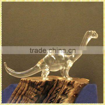 New Arrival Clear Crystal Glass Dinosaurs Animal For Business Cooperation Souvenirs