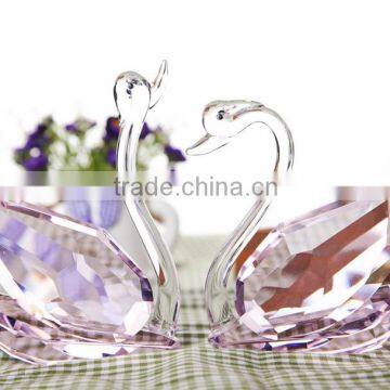 Top K9 Clear Crystal Wedding Favors Swans photo-2