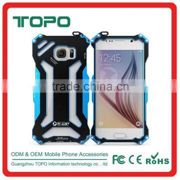 Aluminum Metal Shockproof Waterproof Metal Gorilla Glass Phone Case Cover For samsung galaxy s6