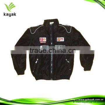 Good quality black auto trader motorcycle jacket for child