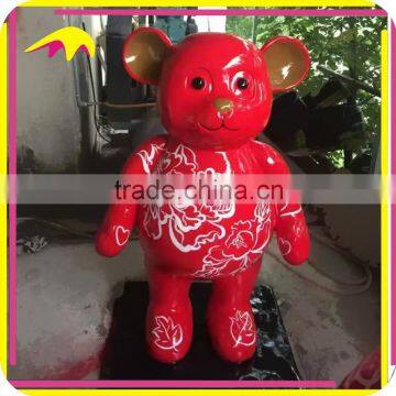 KANO4875 Festival Decorative Handmade Fiberglass Cartoon Bear photo-5