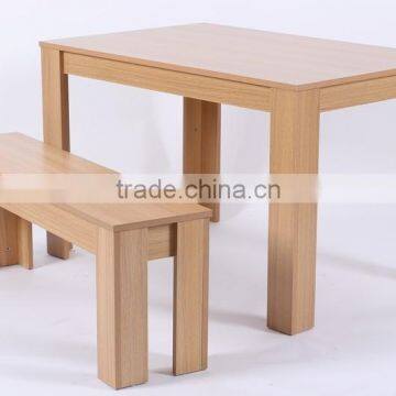 Melamine MDF Dining Table With Stool Supply For Many Countries