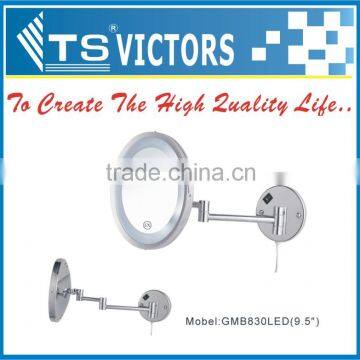five star hotel chrome wall mirror