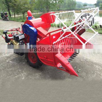 small combine rice and wheat wheel type combine harvester