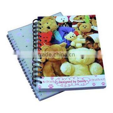 Small Four Lined Grid Paper Spiral Notebook Printing