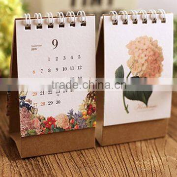 2015 custom table calendar printing in China/table calendar printing service