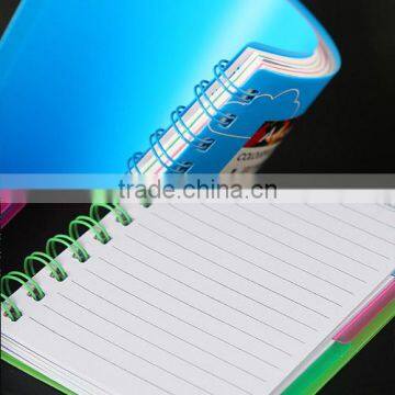 2015 Hot Sale Eco-friendly pp Coil Heart Shape Mini Paper Notebook for Kids and Offices photo-2