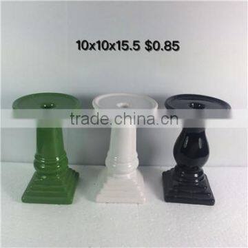 Best selling ceramic porcelain tall candlestick holders for decoration