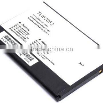 2000mah test one by one TLi020F2 battery for mobile phone alcatel one touch 7040