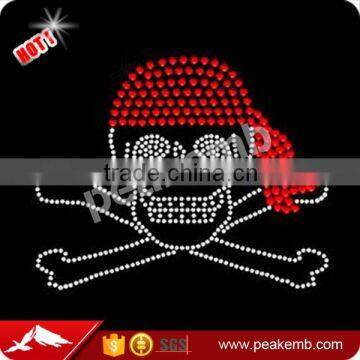 Beautiful pirate rhinestone t shirt iron on decals