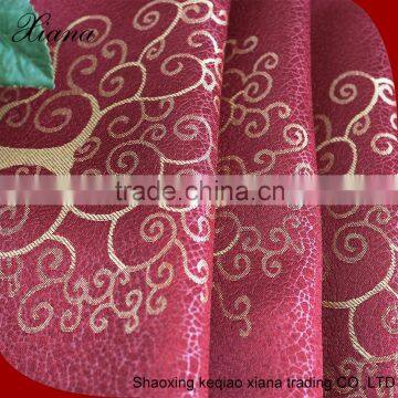 2016 Arabic designs jacquard curtain fabric textile slogan