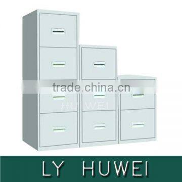 2014 China 2-4 drawer vertical HWZ-01B,HWZ-02B,HWZ-03B filing cabinets with different handle