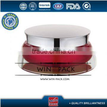 15G Set Series Cream Glass Bottle, Inner Jar Painted With Shiny Gold Aluminum Cap photo-2