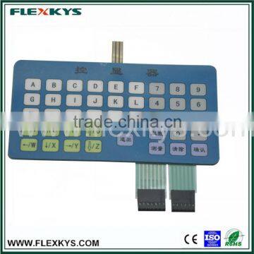 Plastic flat keypad membrane