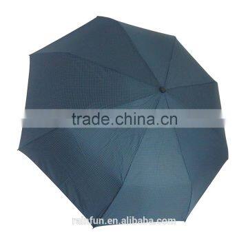 Automatic 3 fold big folding umbrella with case