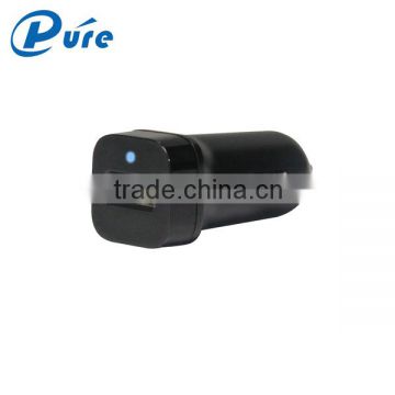 high quality OEM one usb port ABS+PC fire-proofing shell portable 5v 2.4A DC 12v car charger for iphone