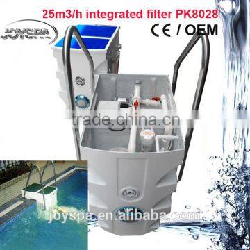 Manufacture Pipeless Wall Mounted Integrative Swimming Pool Filter 25/35m3/h Rated Water Anti-slip Filter|water Filter photo-2
