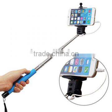 Stylish 7-Section 9.3" to 39.6" Selfie Pole 3.5mm Audio Cable Monopod W/ Tripod Mount Holder For iOS/Android Phones