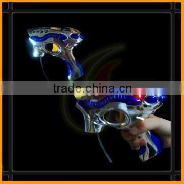 Metallic 7 led toy bubble gun