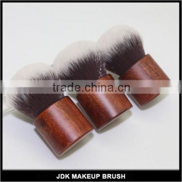 Custom logo dedicate wood cosmetics makeup kabuki brush