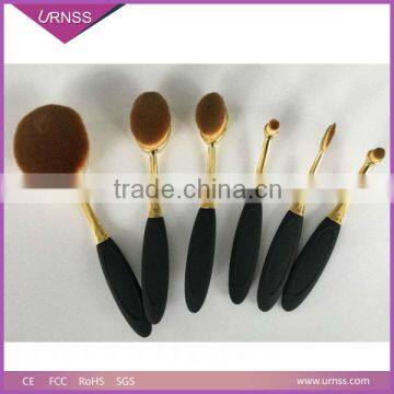 Professinal Rose Gold Oval Toothbrush Foundation Makeup Brush Set photo-5