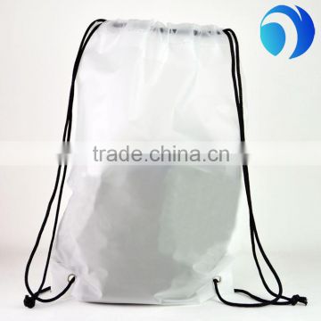 large capacity plastic drawstring laundry bags